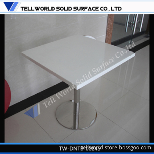 Stainless Table Base Artificial Marble Coffee Table